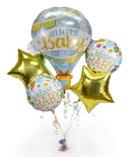New Baby Boy Balloon Bouquet