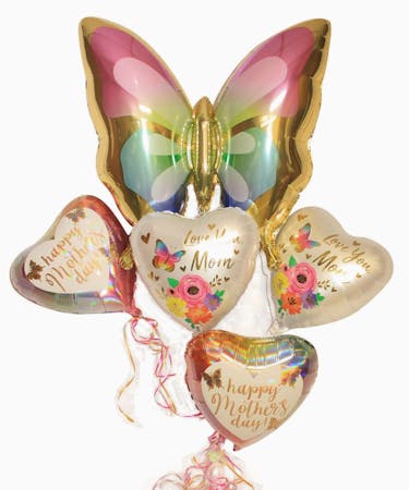 Butterfly Kisses Mother's Day Balloon Bouquet
