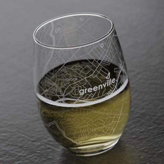 2 Greenville SC Map Glasses Greenville (SC) Gift Delivery Expressions