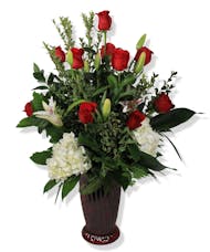 Expressions Signature Dozen - Roses, Hydrangea and Lilies